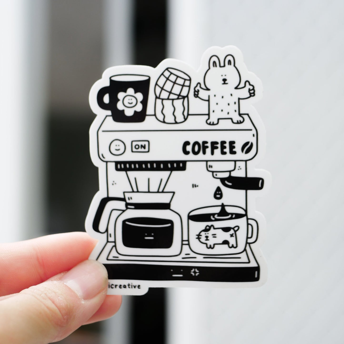 Coffee Machine Sticker