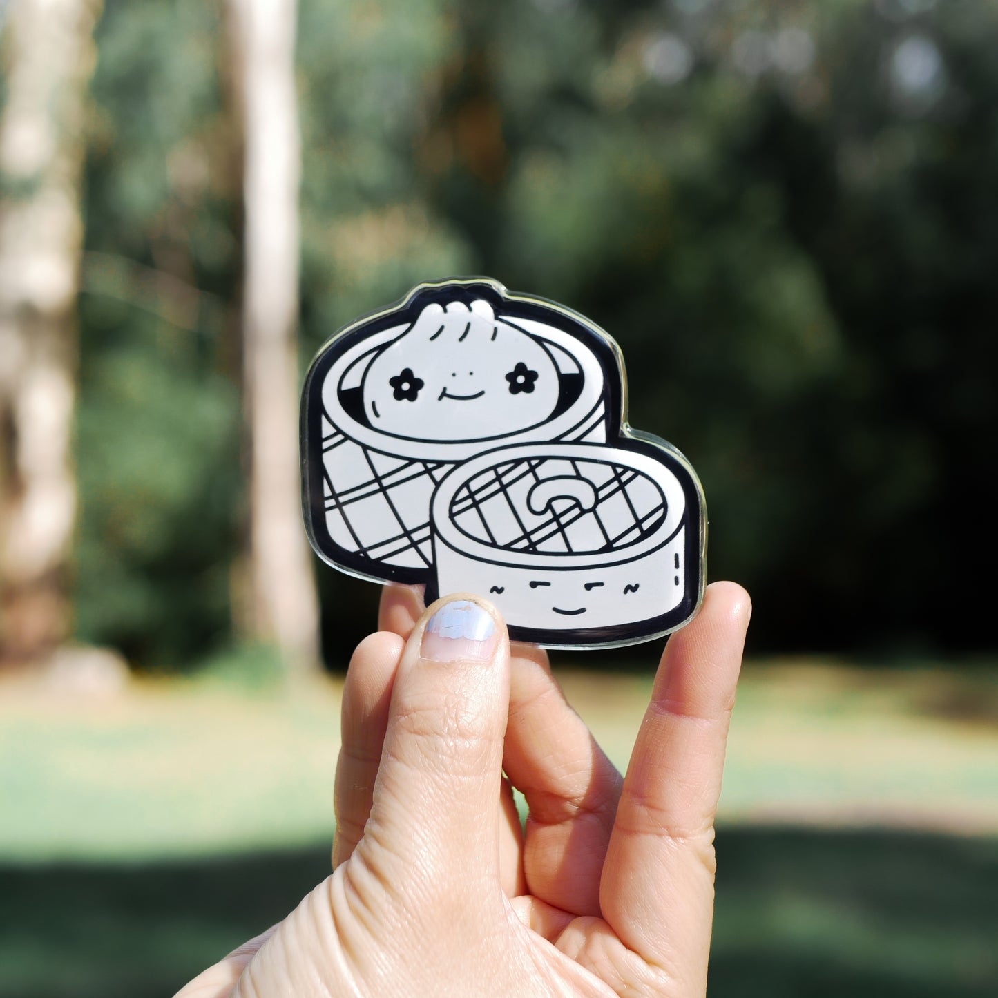 Pork Bun Acrylic Magnet