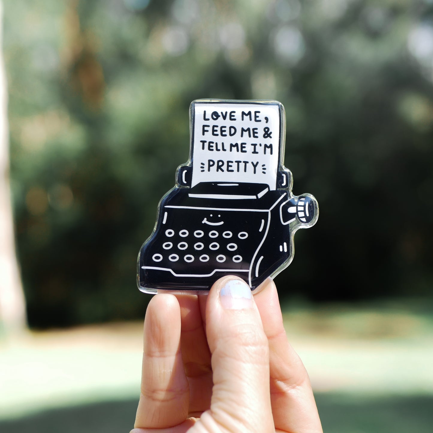 Typewriter Acrylic Magnets