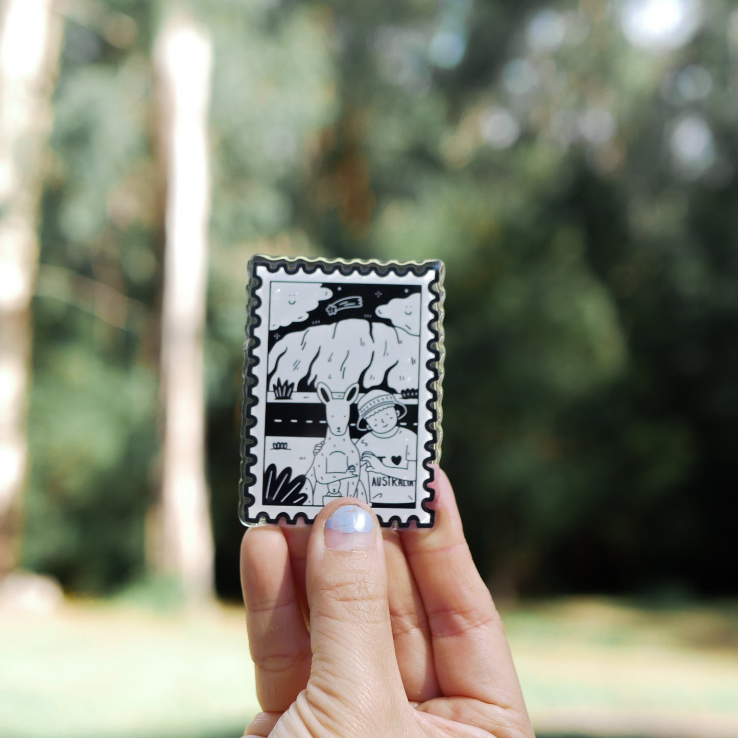 Australia Stamp Acrylic Magnet