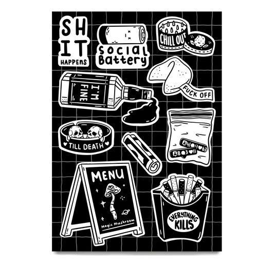 Shit Happens Sticker Sheet