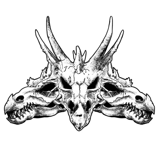 Three Headed Dragon Sticker