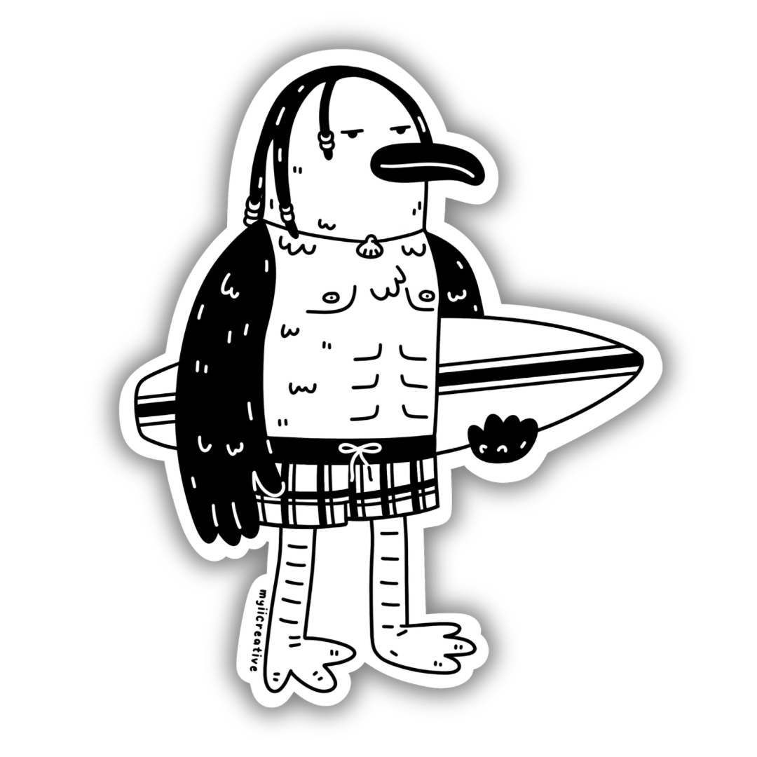 Surf’s Up Sticker
