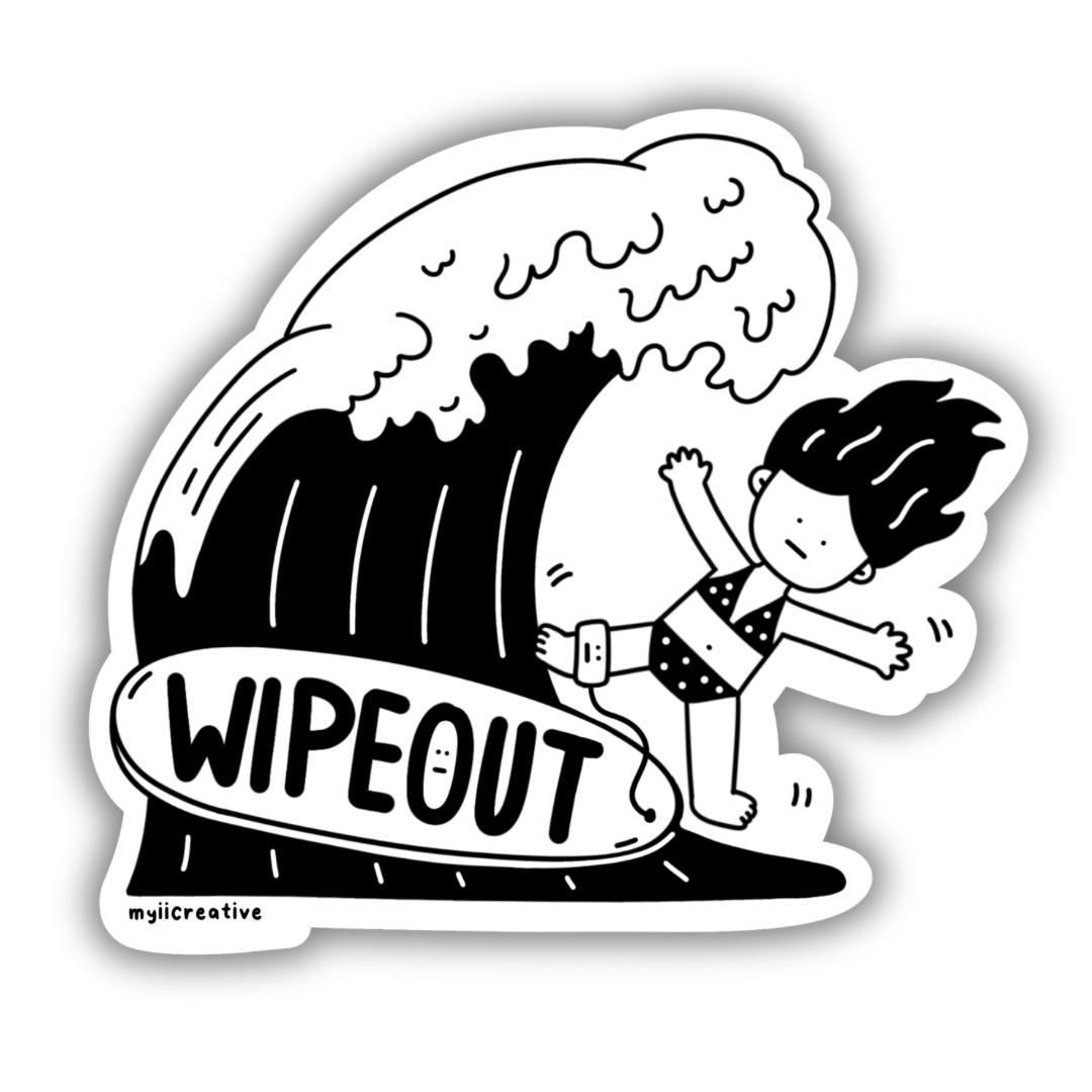 Wipe Out Sticker