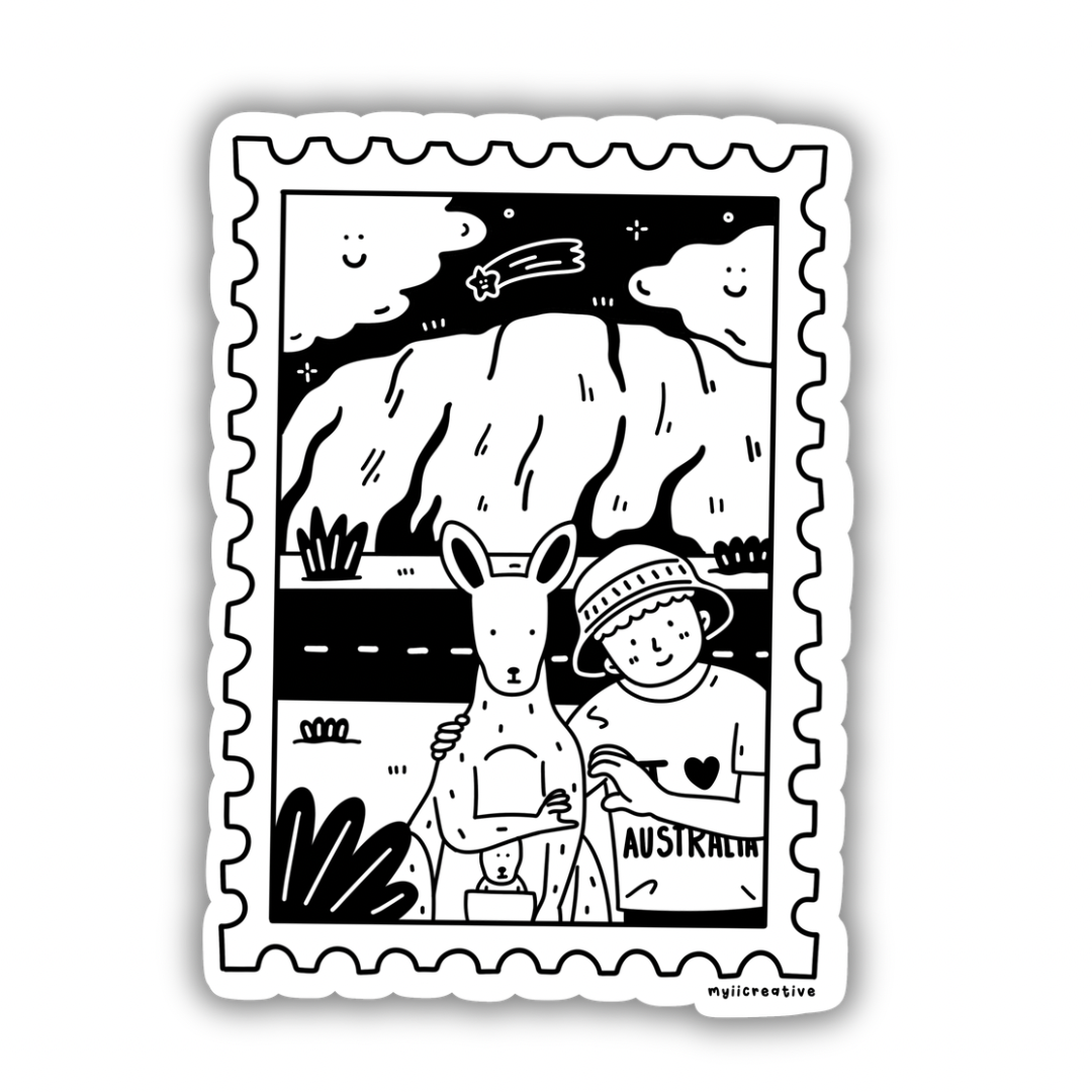 Australia Stamp Sticker