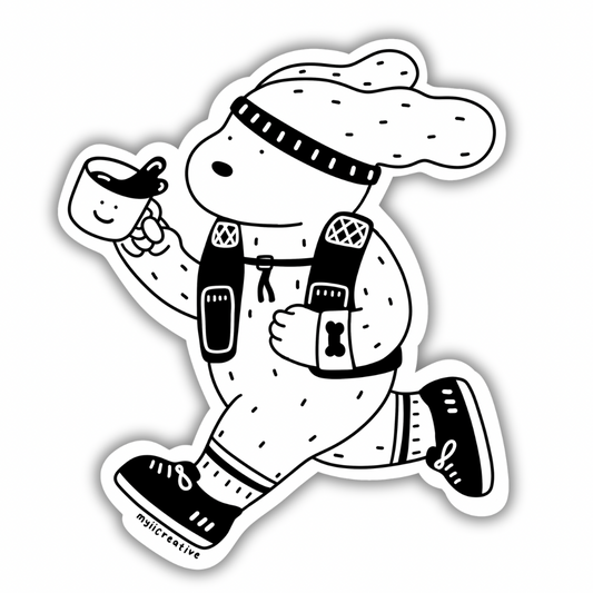 Running On Caffeine Sticker