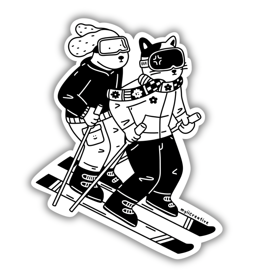Ski Ya Later Sticker
