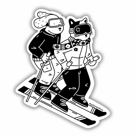 Ski Ya Later Sticker