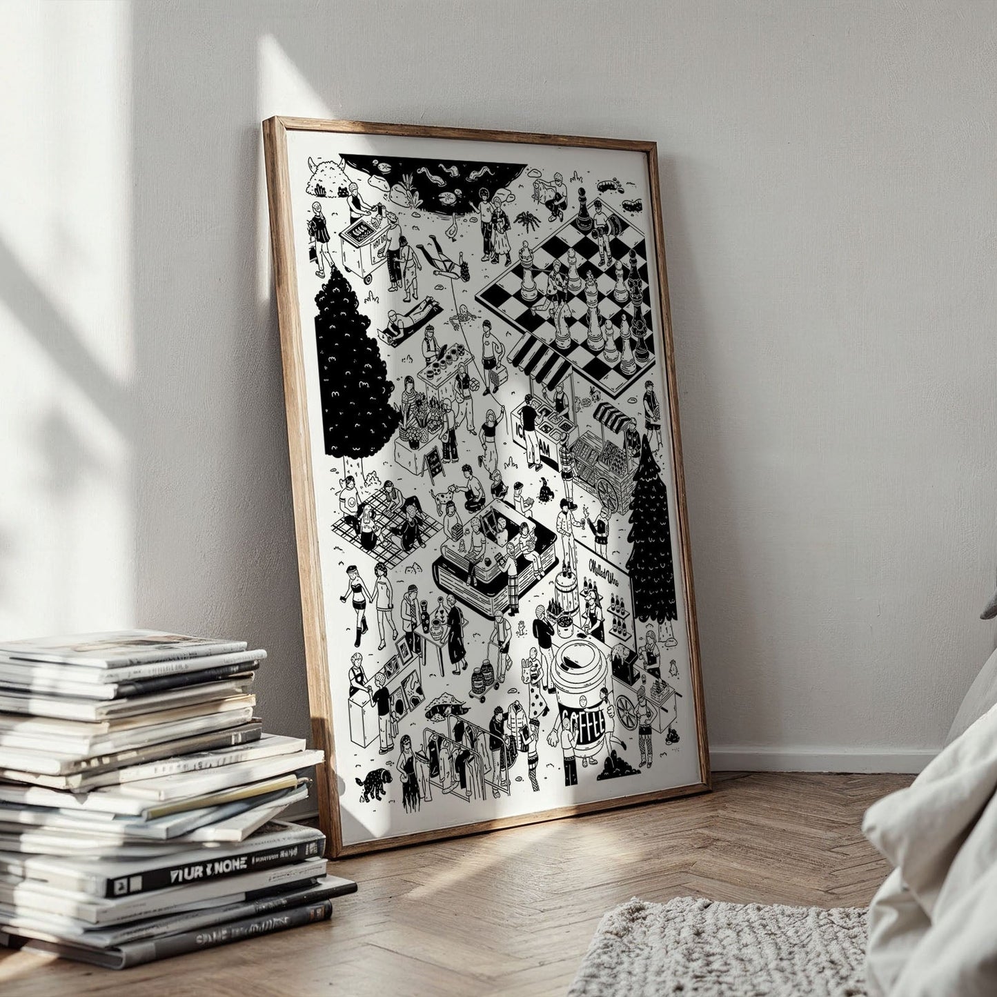 Weekend Market Art Print