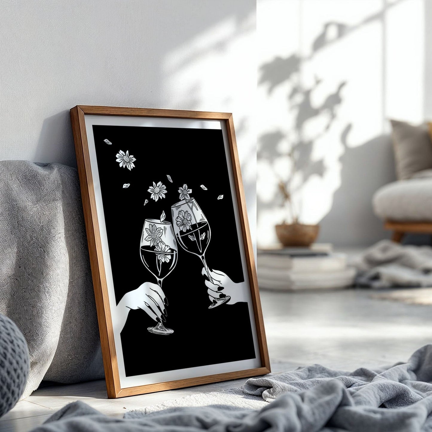 Wine Glass Art Print