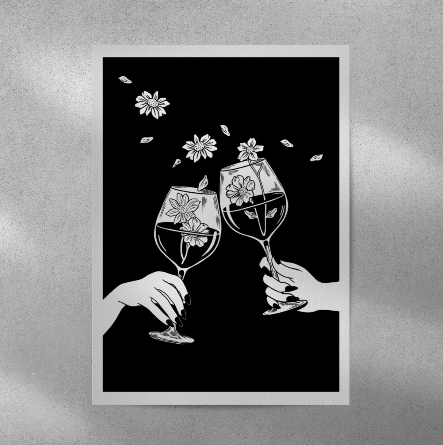 Wine Glass Art Print